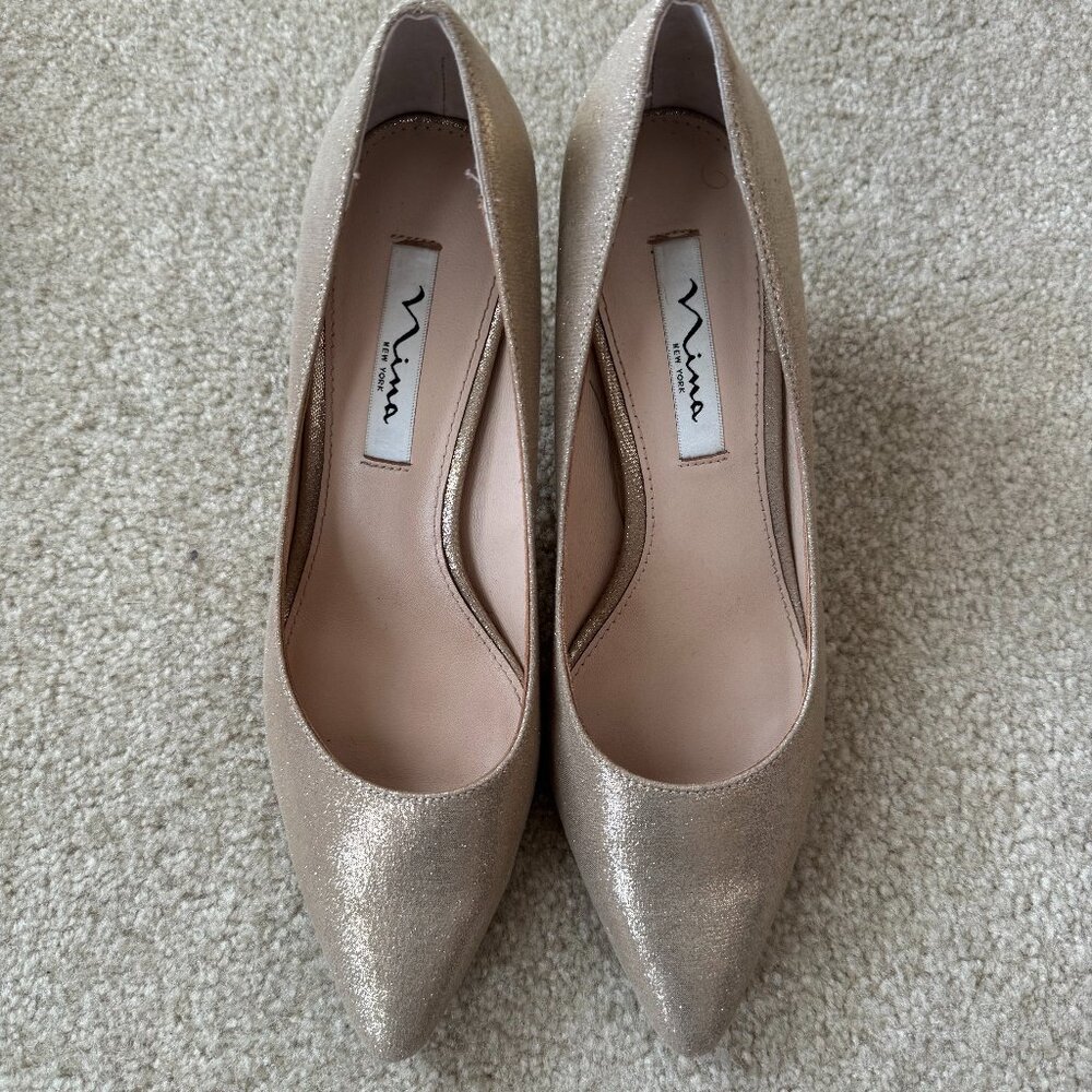 Nina 8.5 Gold Heels